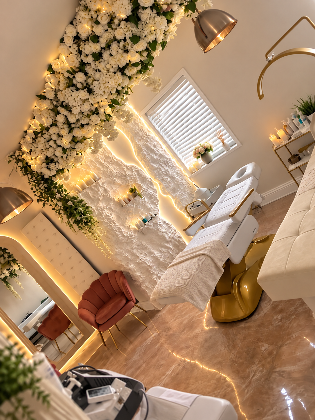 The wellness treatment room, still in development